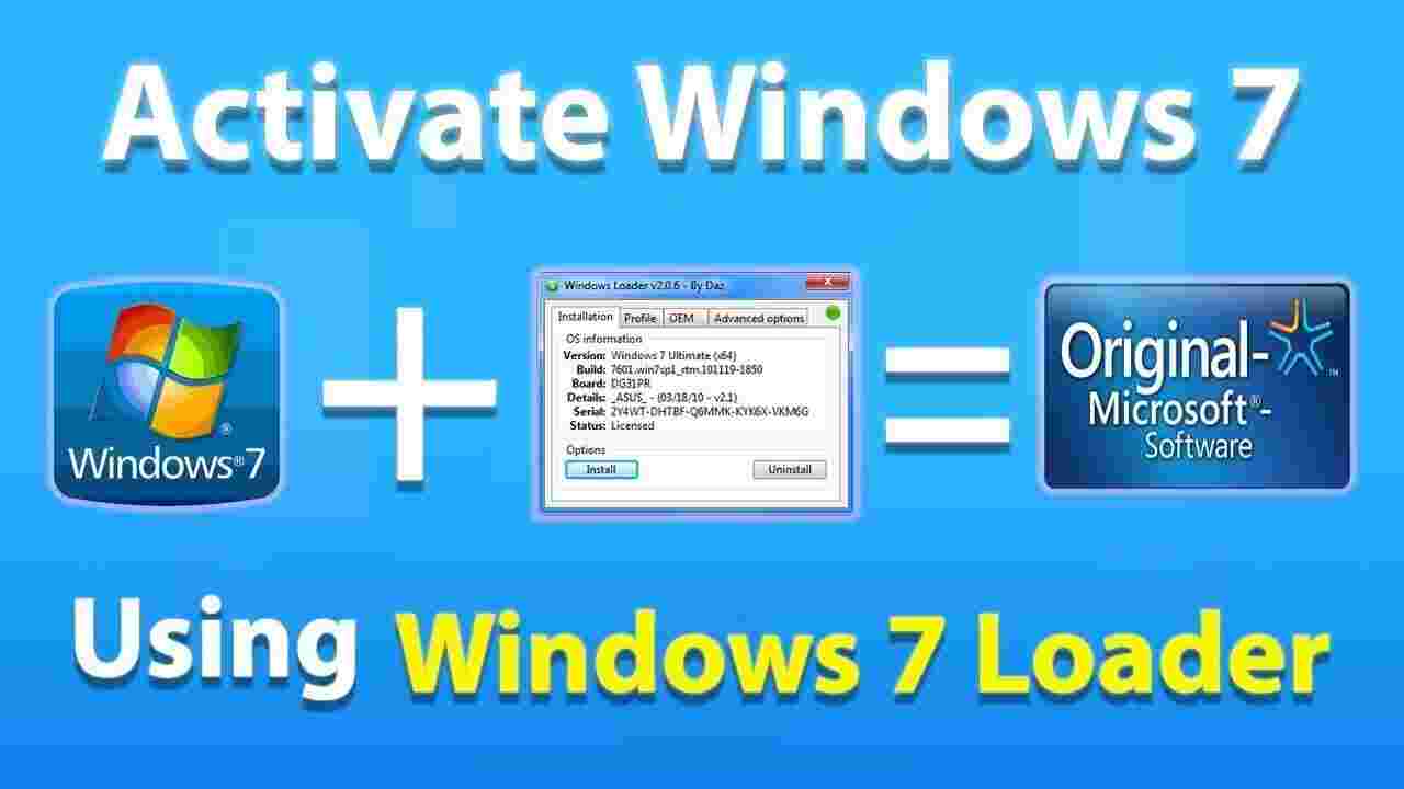 Windows 7 Activator Free Download for 32bit & 64bit PC