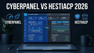 CyberPanel vs HestiaCP comparison 2026 best VPS control panel